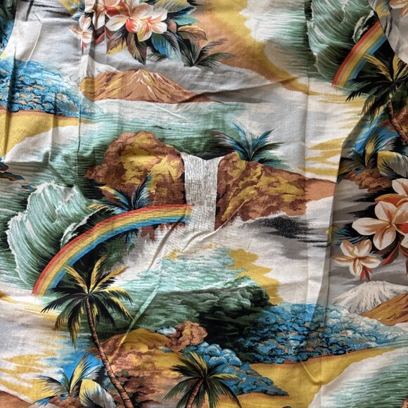 vintage made in usa hawaiian aloha shirt kolekole size medium preowned - Picture 9 of 12